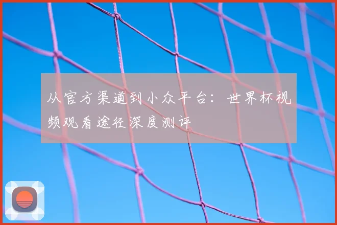 从官方渠道到小众平台:世界杯视频观看途径深度测评